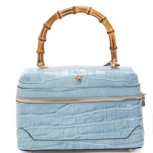 PRATESI made in italy leather crocodile vanity case